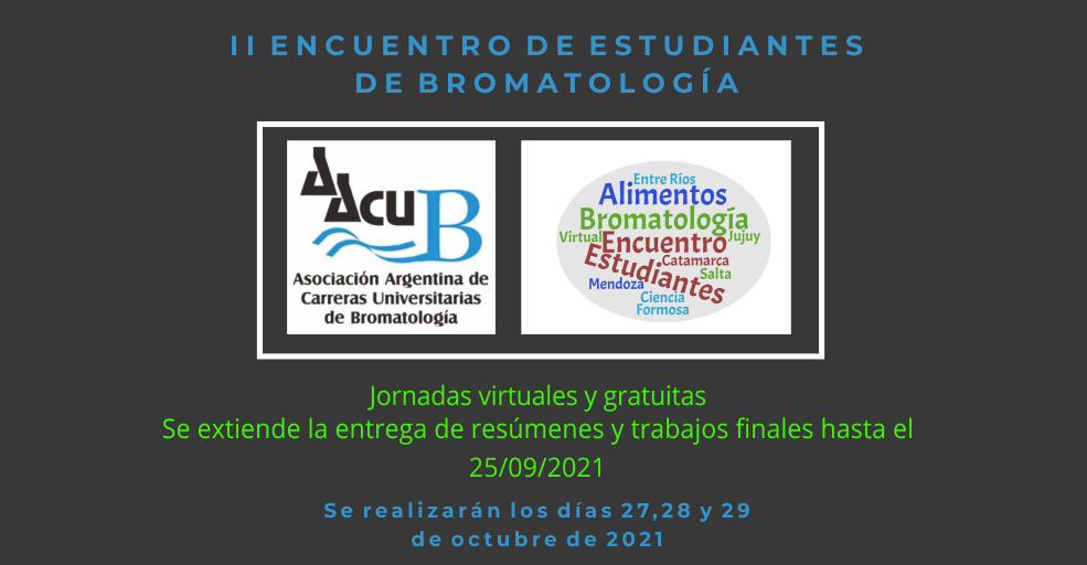 II Encuentro de Estudiantes de Bromatología - Modalidad Virtual
