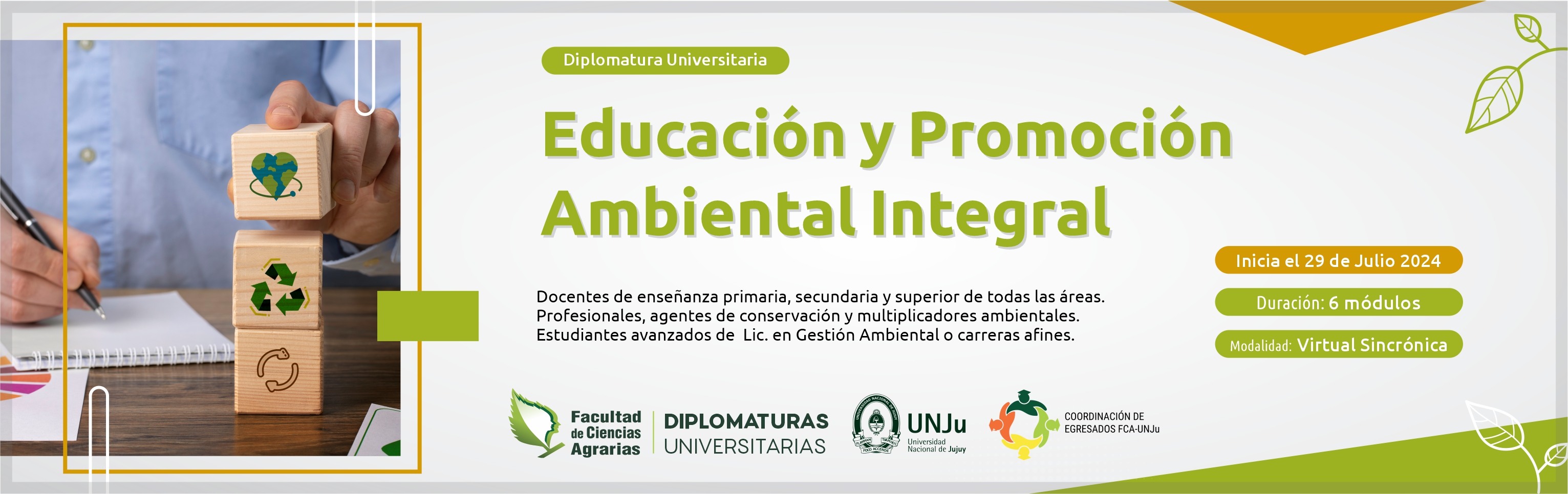 DIPLOMATURA EN EDUCACIÓN Y PROMOCIÓN AMBIENTAL INTEGRAL