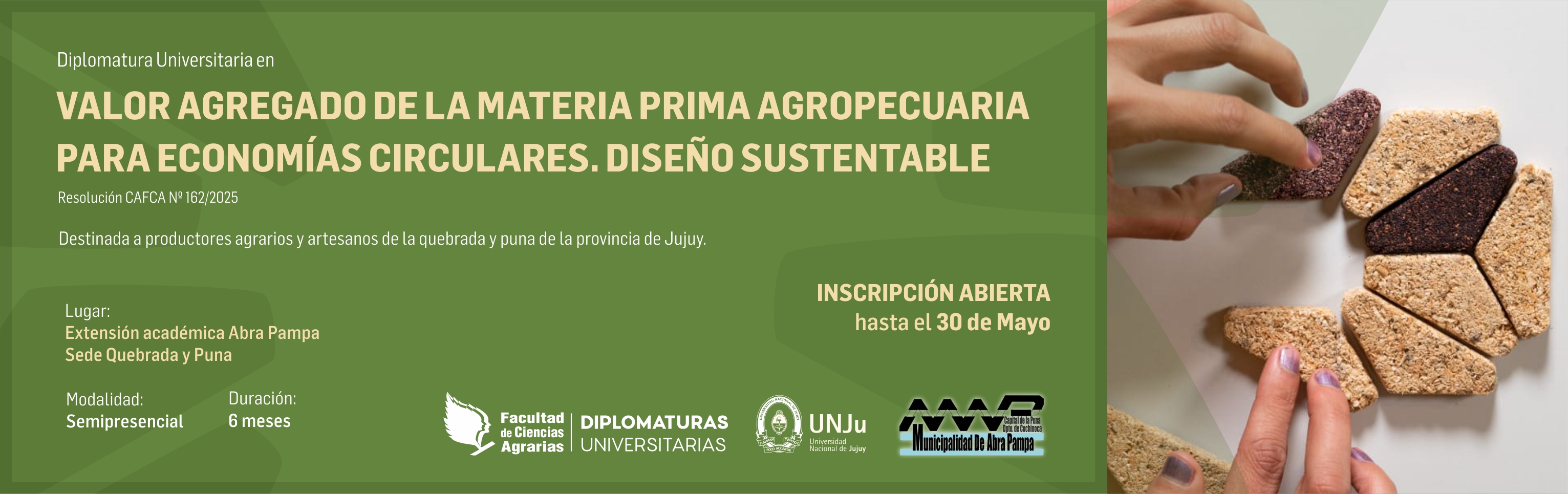 DIPLOMATURA EN VALOR AGREGADO DE LA MATERIA PRIMA AGROPECUARIA PARA ECONOMÍAS CIRCULARES