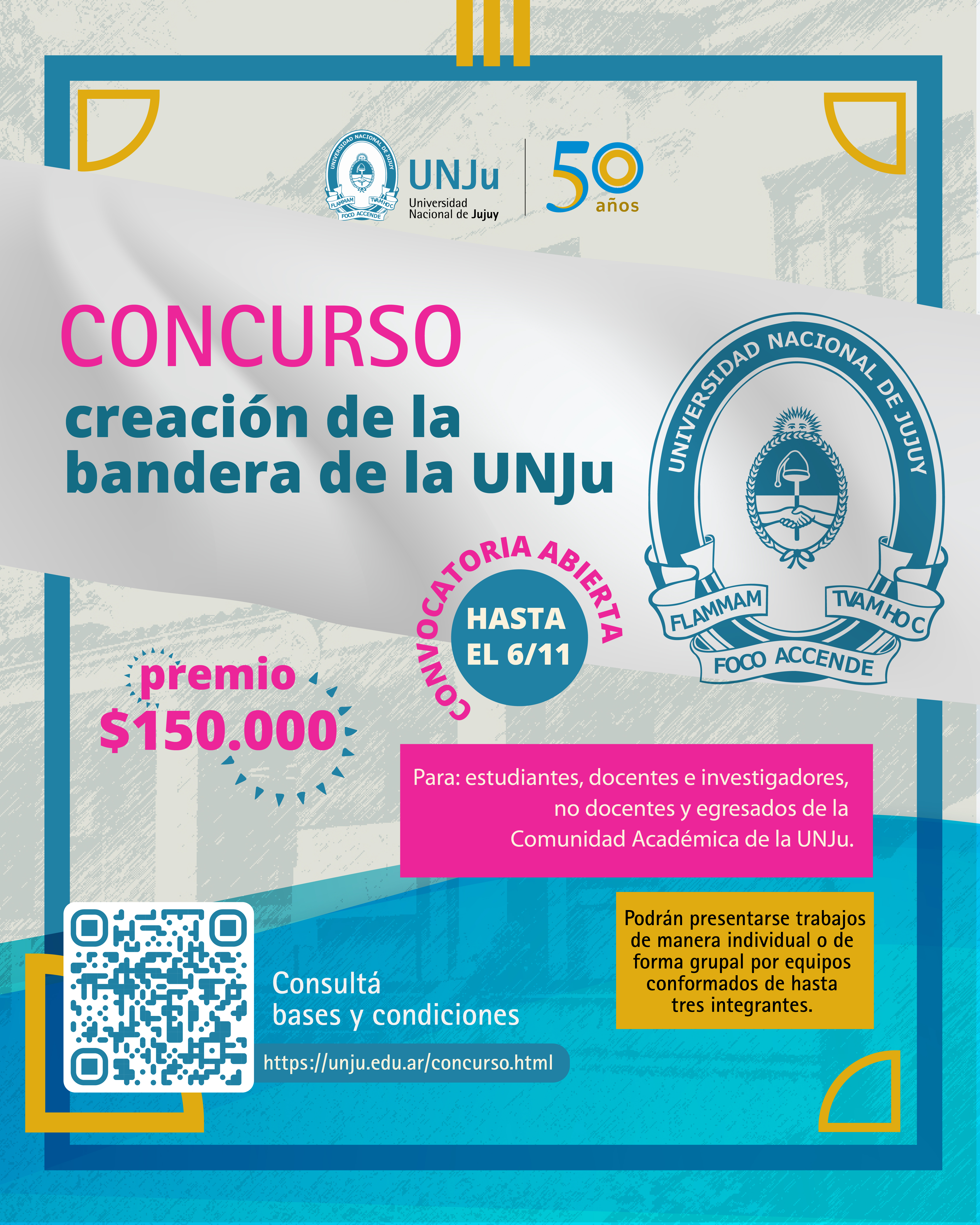 La UNJu lanzó el concurso para la creación de la bandera institucional