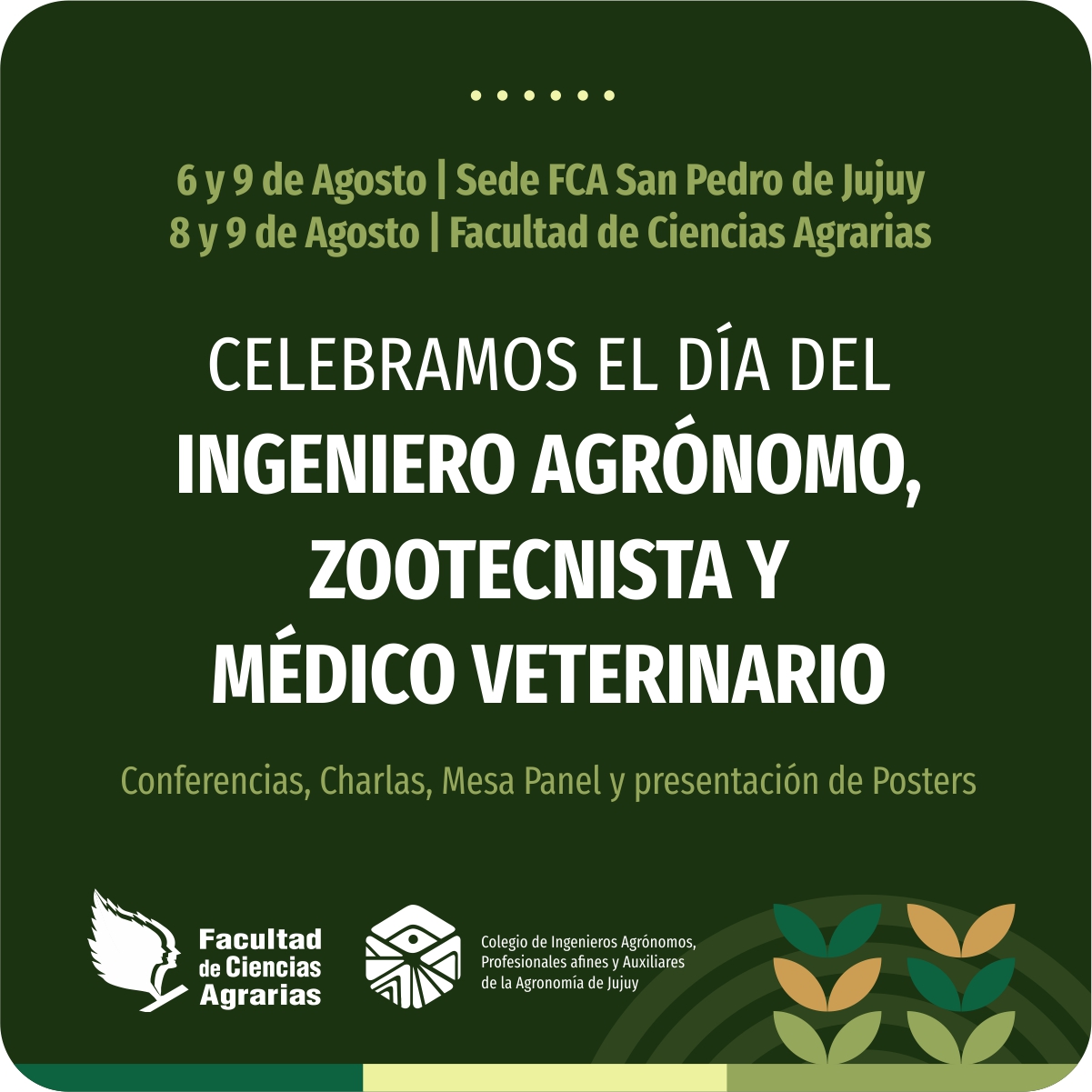 Celebrarán el Día de las y los profesionales de la Ingeniería Agronómica, Zootecnistas y de la Medicina Veterinaria